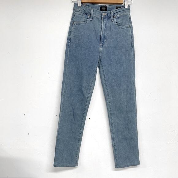 Citizens Humanity Light Wash Anabella High Rise Cigarette Ankle Jeans Womens 25 - Picture 1 of 13